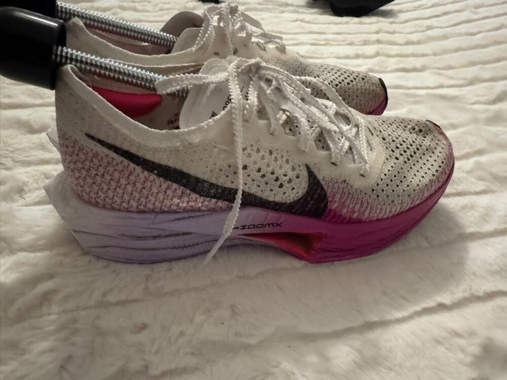 Nike ZoomX Vaporfly 3 Women's Running Shoes White Purple DV4130-104 Size 7.5